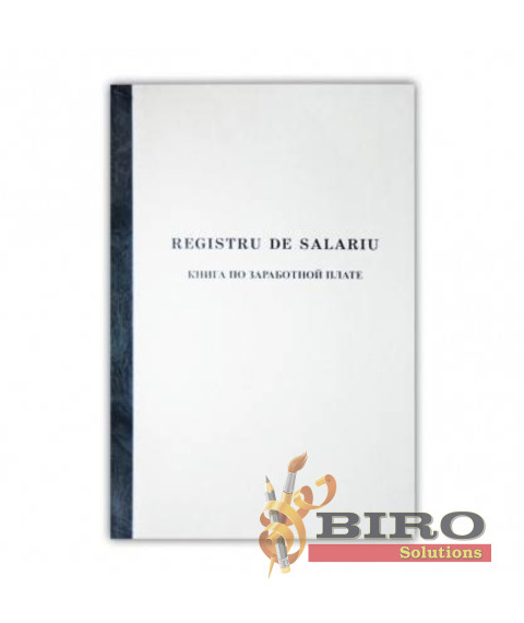 Registru de salariu A4, hirtie ofset, 50 file